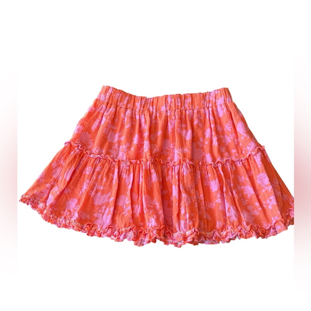 Olivaceous Orange and Pink Skater Skirt feom the Impeccable pig Large
